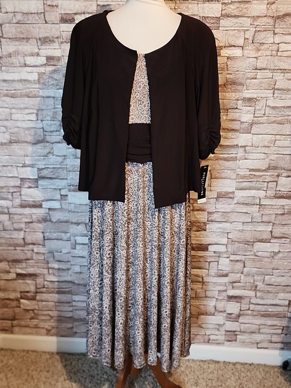 Perceptions New York “Two-piece set: a dress paired with a matching blouse.”